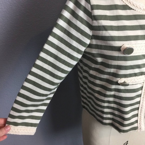 BNWT •Joseph A.• Cropped Striped Jacket - Picture 3 of 7